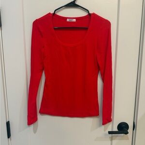 Amazon Red Long Sleeve Top